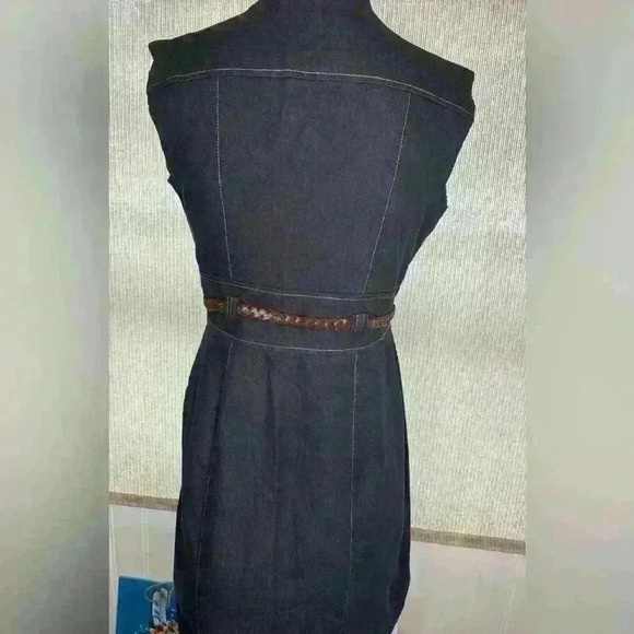 Sandra Darren Denim Dress, Size 8; Chic, Trending, Girlhoodcore, Boho, Trending - Picture 3 of 6